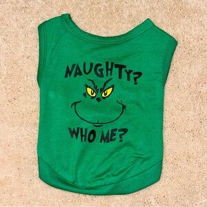Grinch Dog Shirt-NWOT